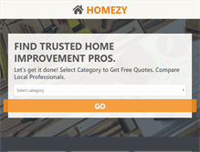 Tablet Screenshot of homezy.com